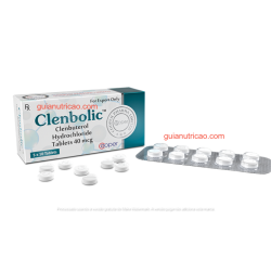 Clenbólico (Clenbuterol) 25mcg 50 comprimidos - Cooper Pharma