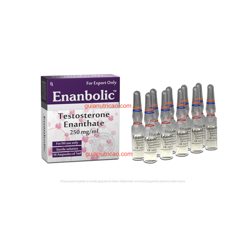 Enanbolic (Enantato de testosterona) 10 ampolas 250mg/ml - Cooper Pharma