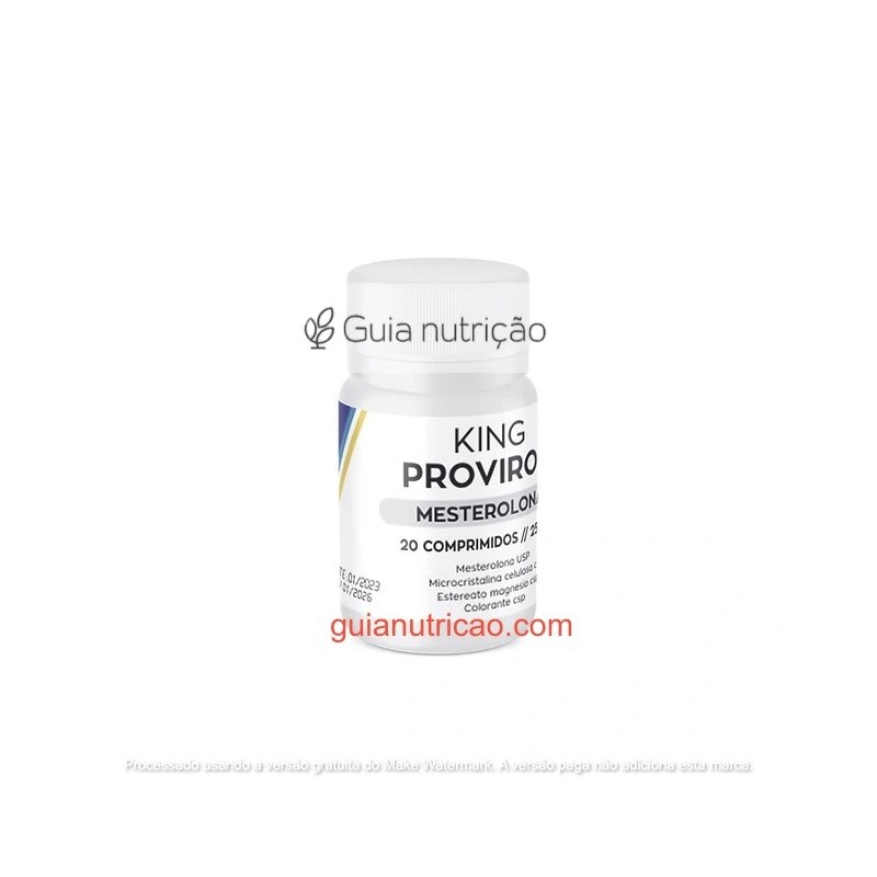 Proviron (Mesterolona) 25mg 20 Comprimidos - Guia nutrição