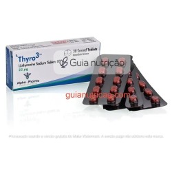 Liotironina Sódica (T3) 25 25mcg 30 Comprimidos - Alpha Pharma